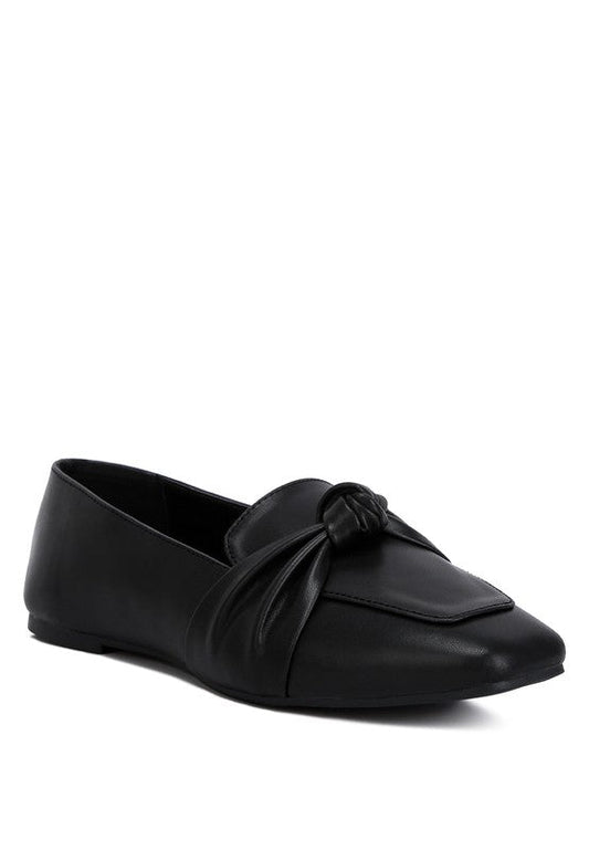 Denali Recycled Faux Leather Flat Loafers - Loving It Shop