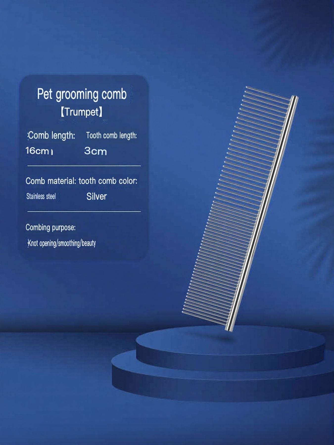 Stainless Steel Pet Grooming Comb for Hair Removal - Loving It Shop