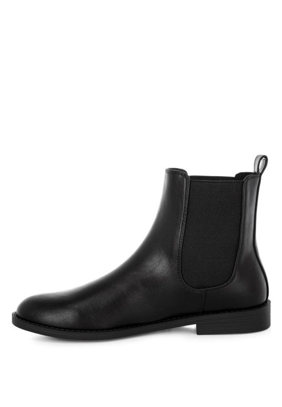 Sigrun Faux Leather Chelsea Boots