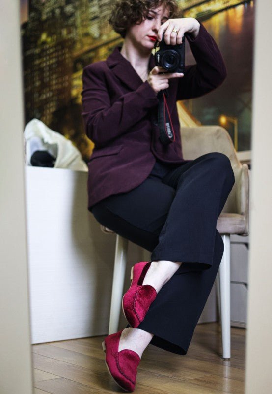 Robua Velvet Flat Loafers - Loving It Shop
