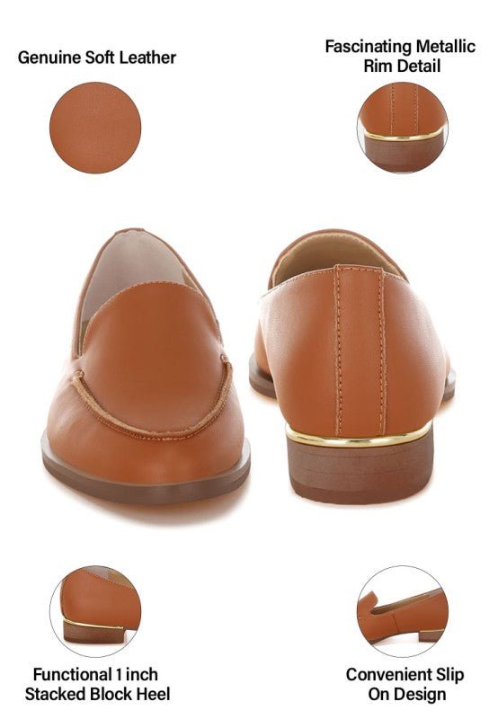 Anna Suede Leather Loafers - Loving It Shop