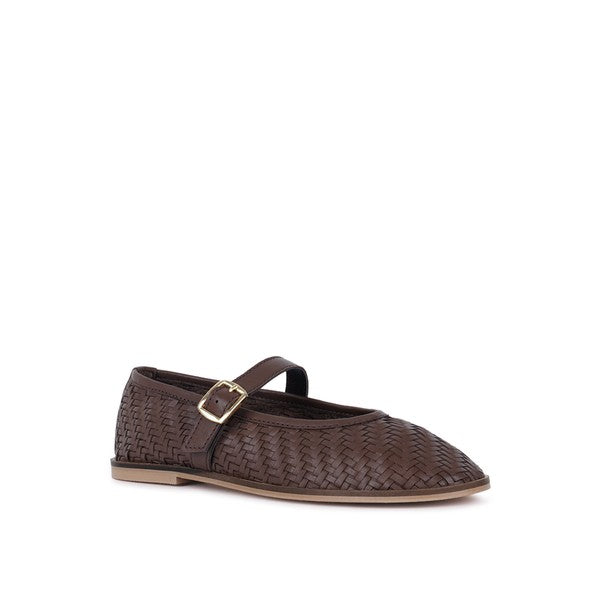 Nazuka Handcrafted Real Leather Ballerinas