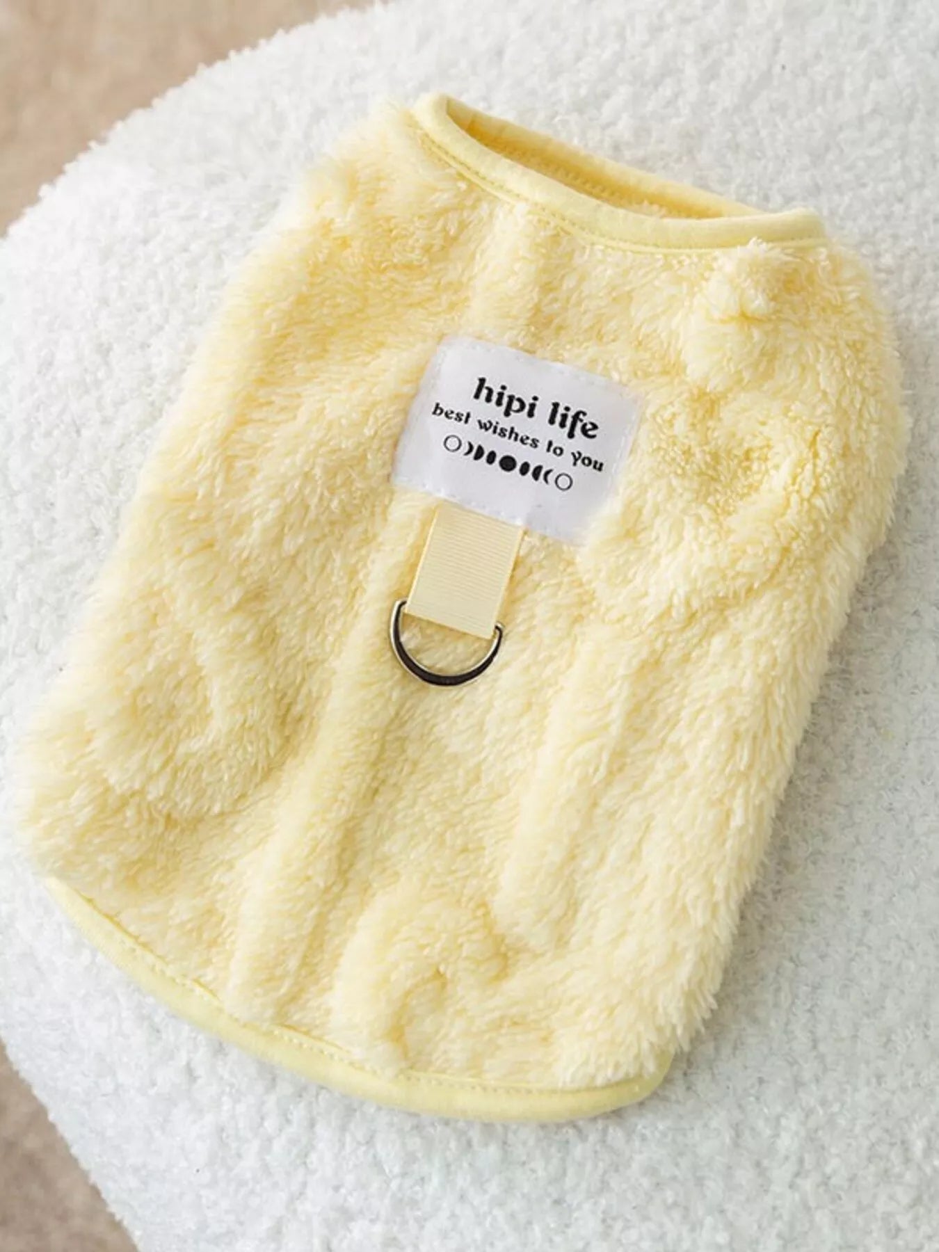 Cozy Plush Pet Sweater with Cute Patch - Loving It Shop