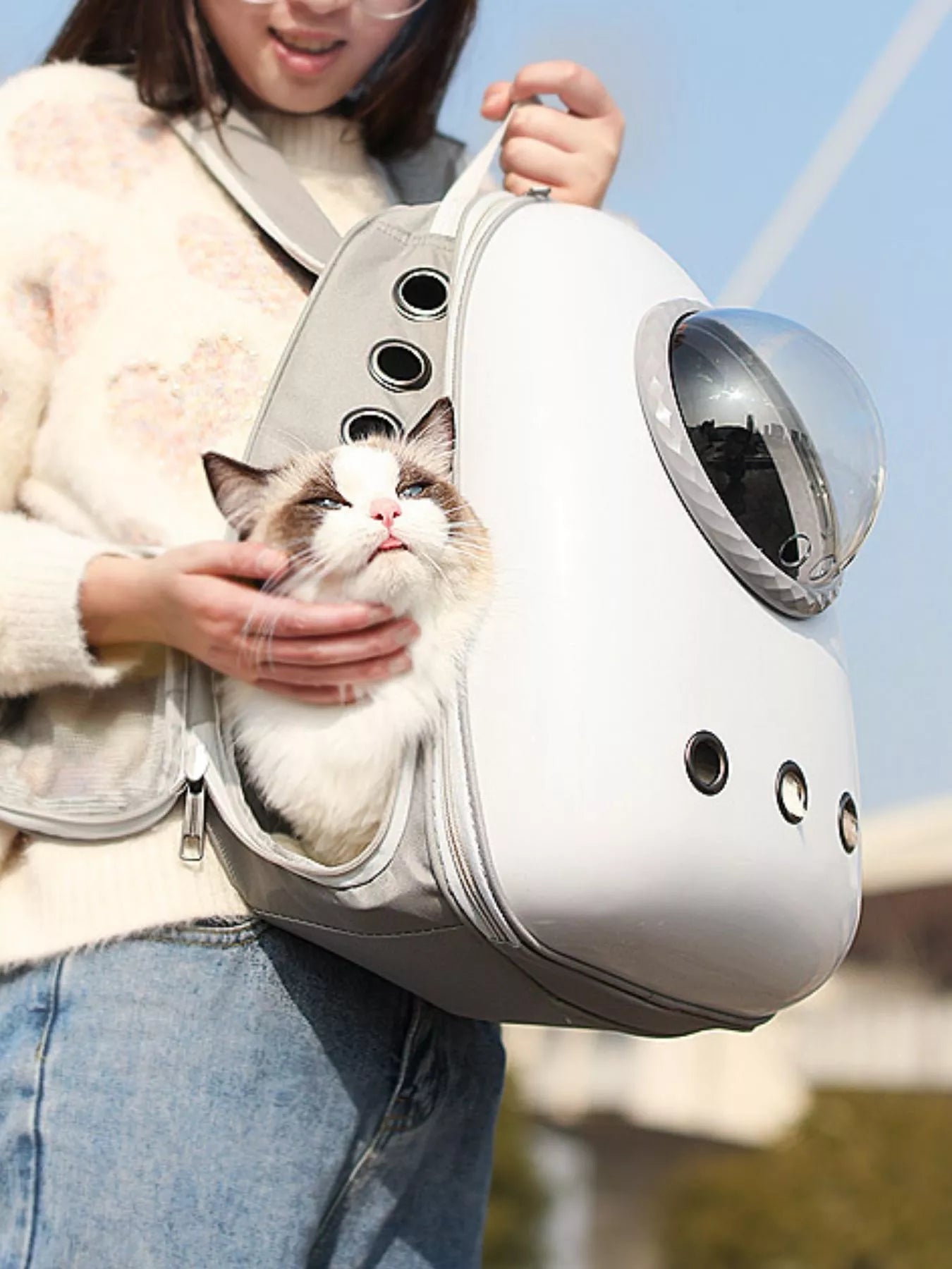 Space Capsule Transparent Pet Carrier Backpack - Loving It Shop