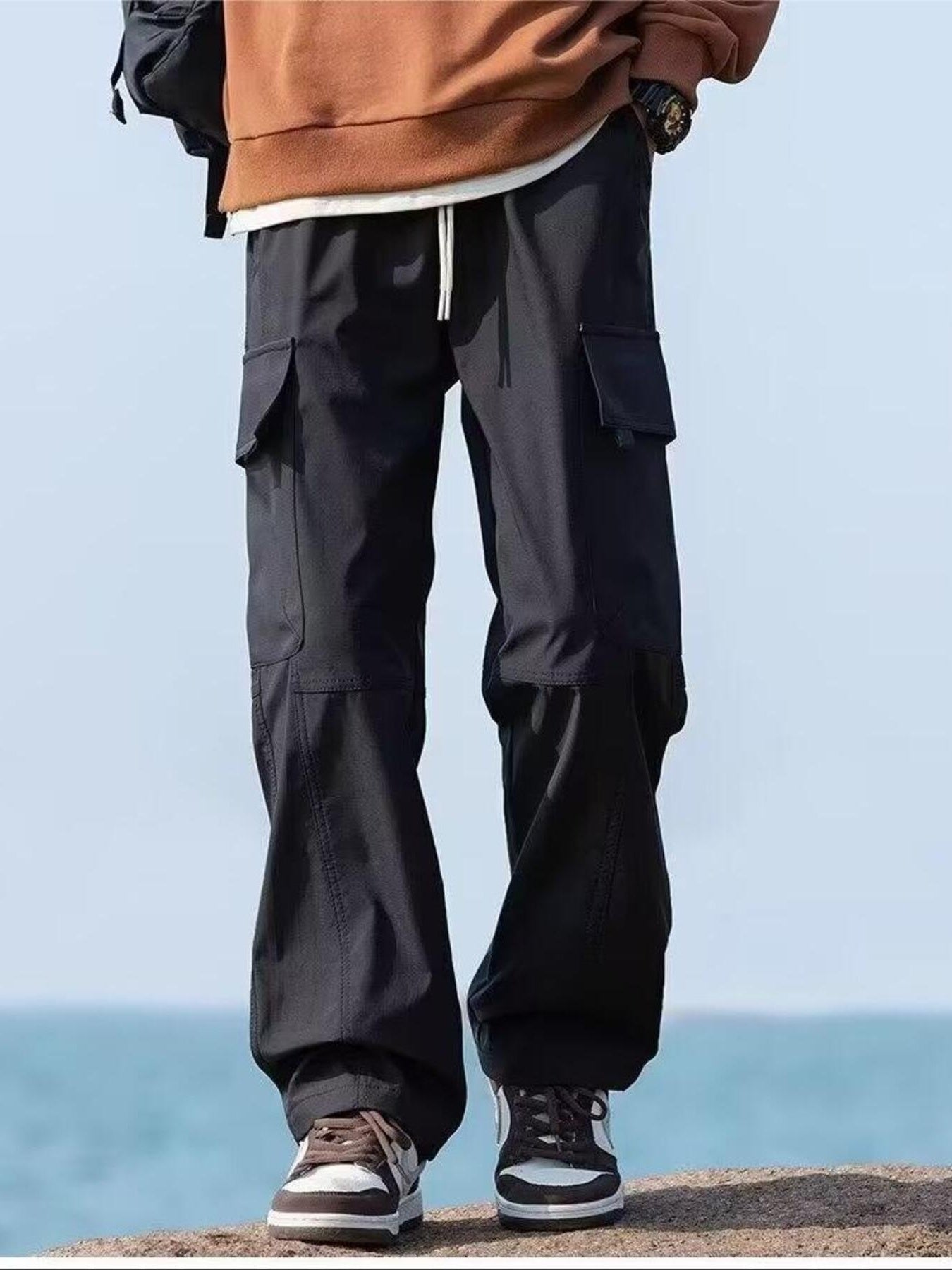 Men's Plus Size Casual Loose Fit Cargo Pants
