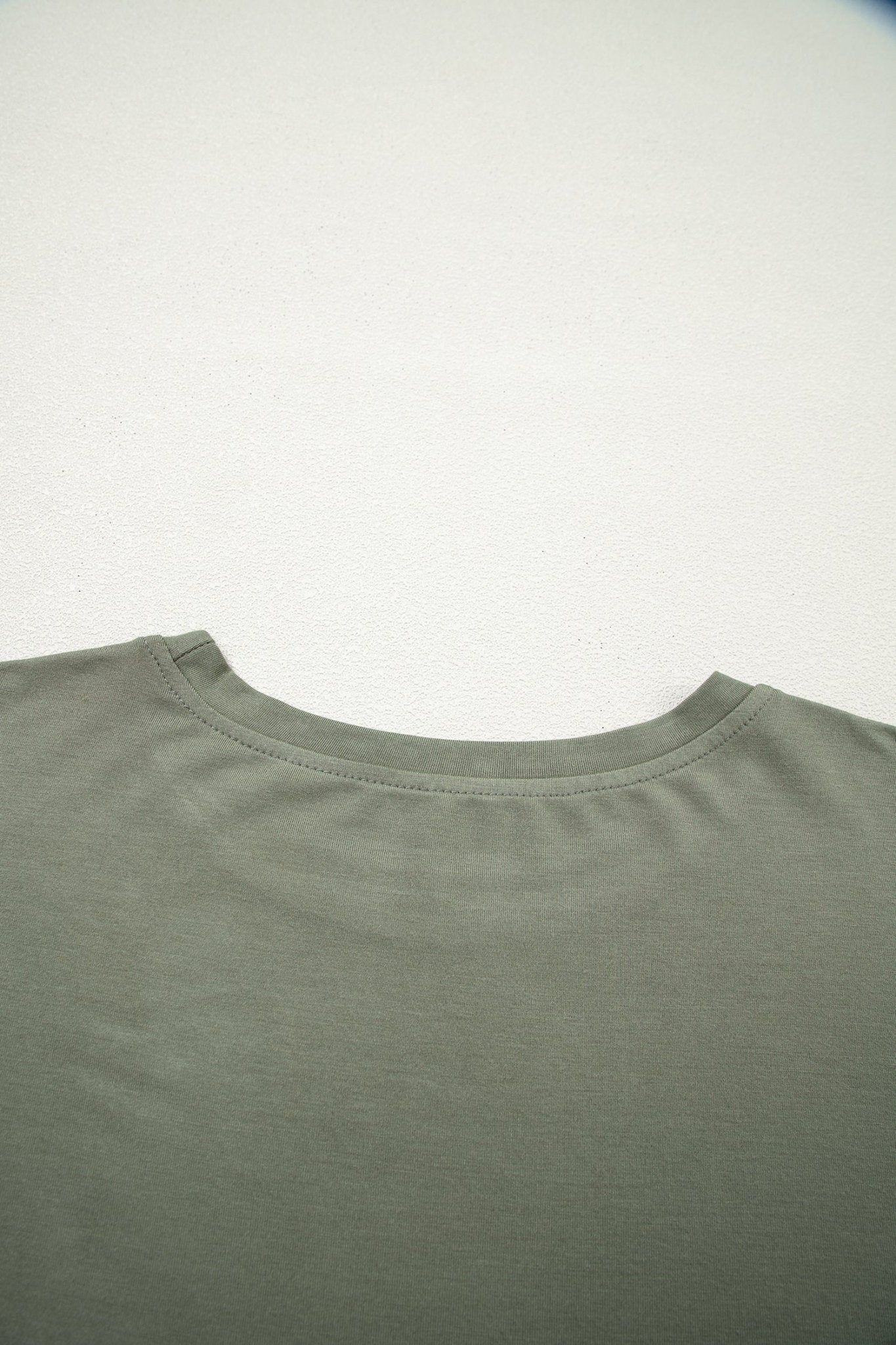 Laurel Green Solid Color Oversize Tee Tie Wrap Mini Skort 2pcs Set - Loving It Shop