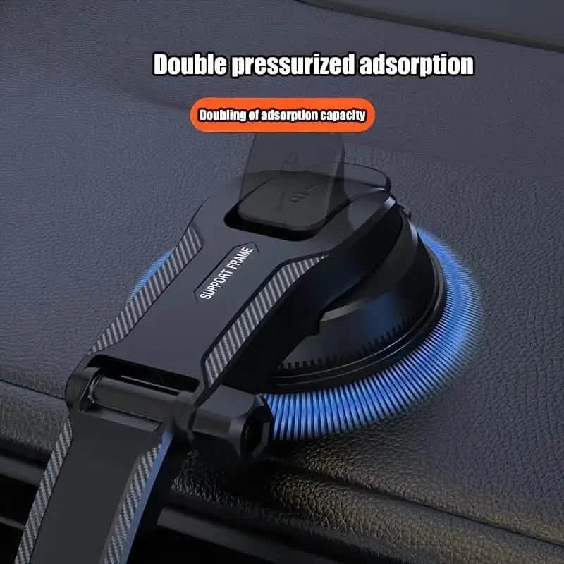 Adjustable Car Phone Holder – Suction Cup Dashboard Mount, Anti-Slip Grip, iPhone &amp; Android