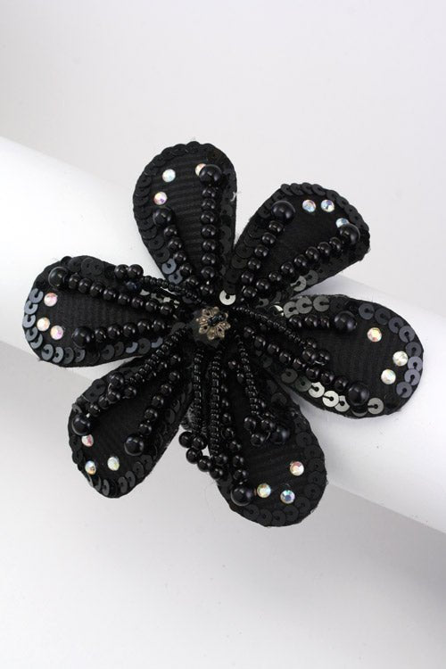 Sequin Flower Convertible Bracelet Scrunchie - Loving It Shop