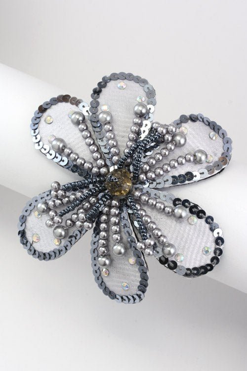 Sequin Flower Convertible Bracelet Scrunchie - Loving It Shop