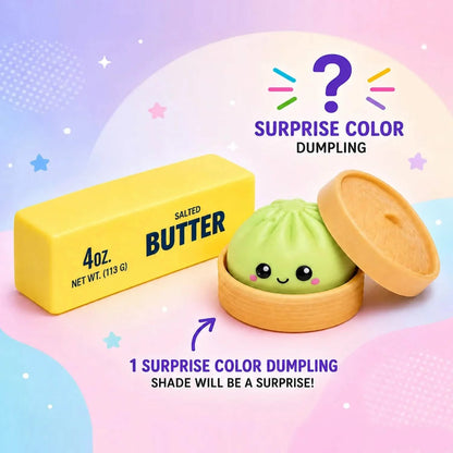 2-Pack: Squishy Dumpling &amp; Butter Combo Pack – Slow Rising Fidget Toys