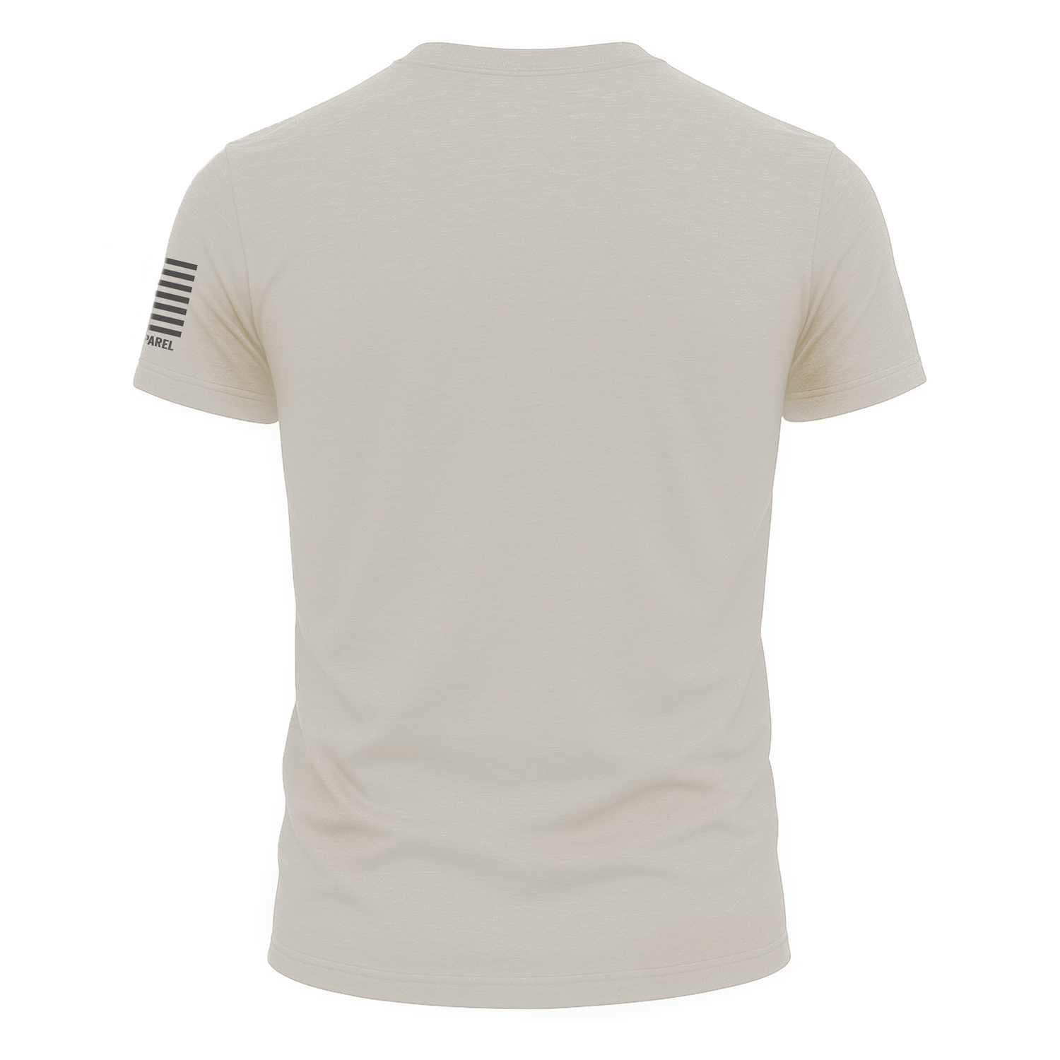 Bourbon &amp; Backstraps Tee Sand shown from the back, featuring a soft, breathable fabric for outdoor comfort.