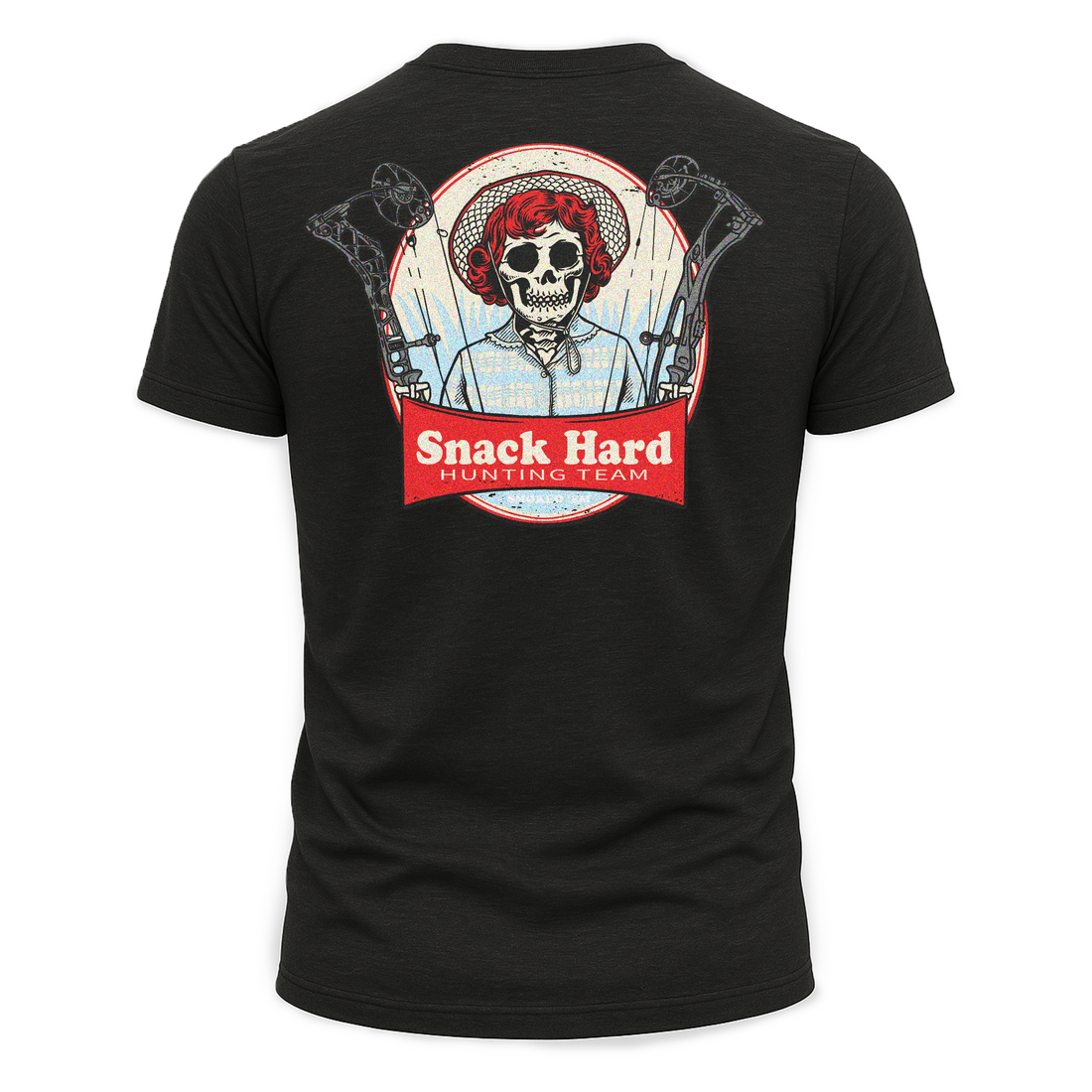 Snack Hard Hunting Team Tee hunting graphic t-shirt with outdoor lifestyle design