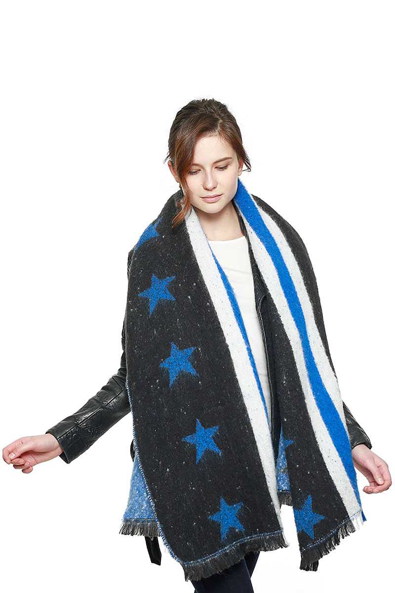 Stars &amp; Stripe Oversized Scarf