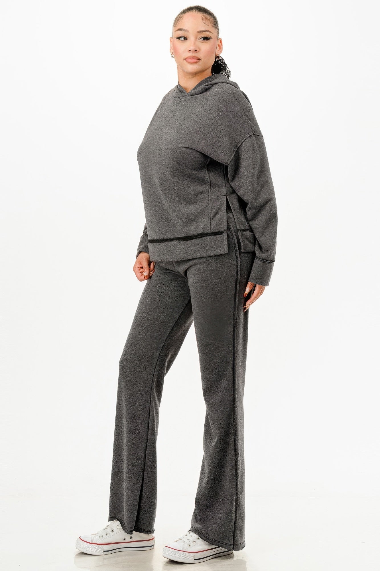Washed Sweat Two-piece Set