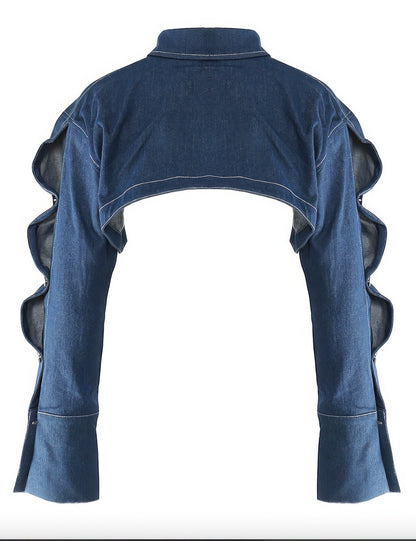 Button Down Denim Bolero