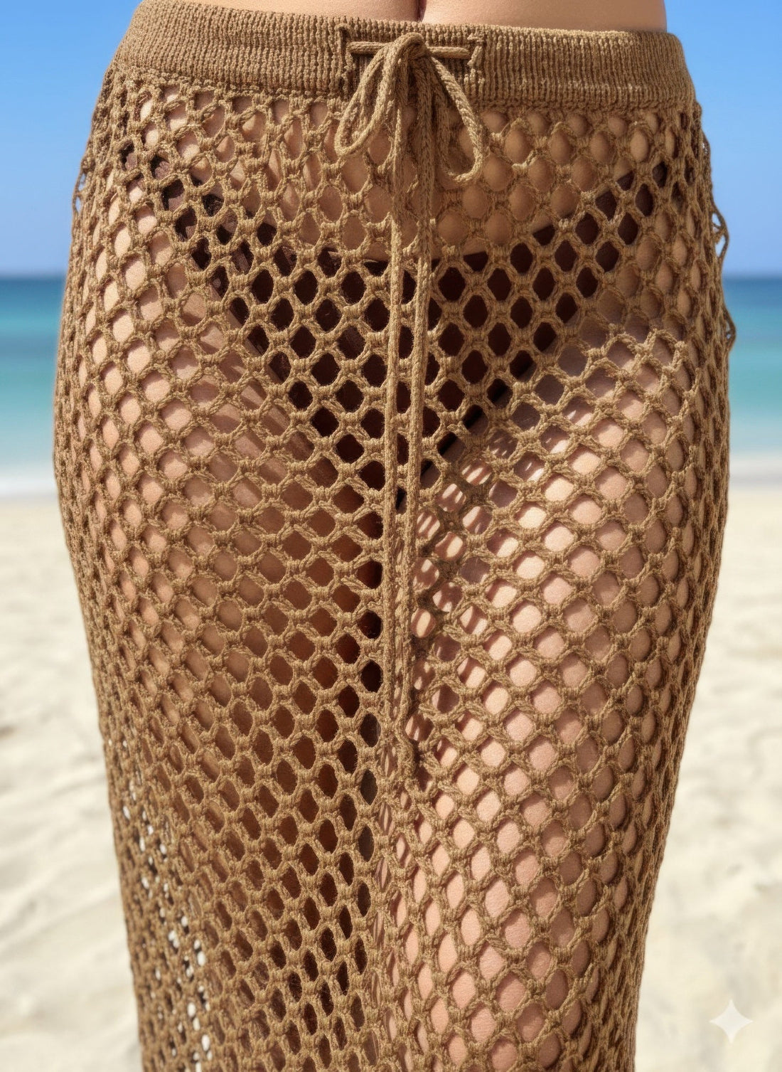 Crochet Knit Maxi Skirt