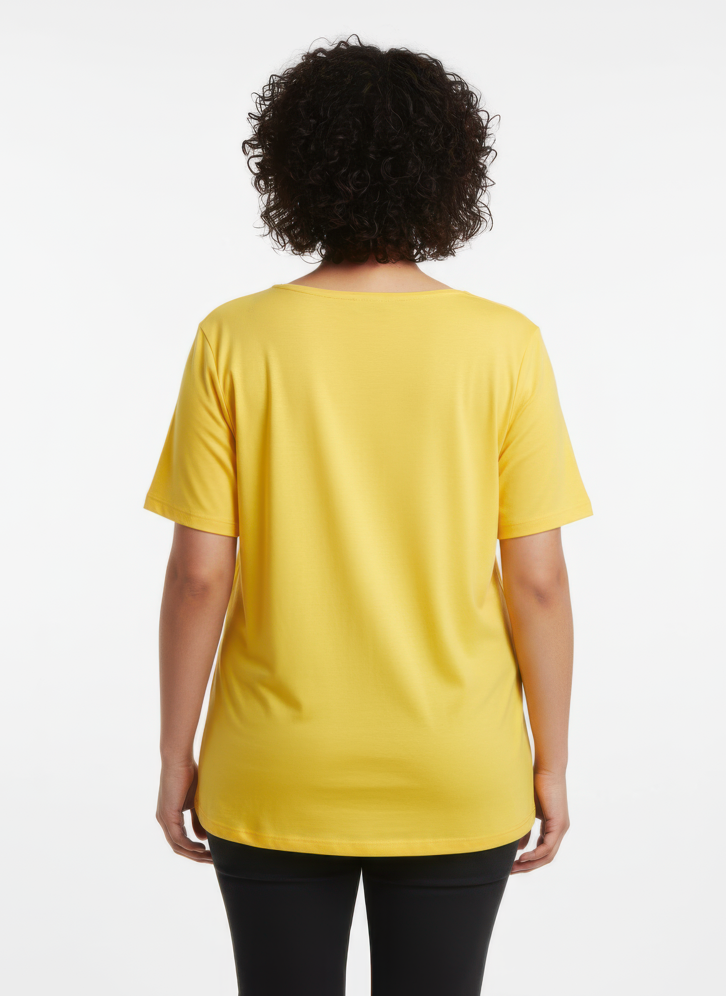 Lace Trim V-neck Short Sleeve Knit Top