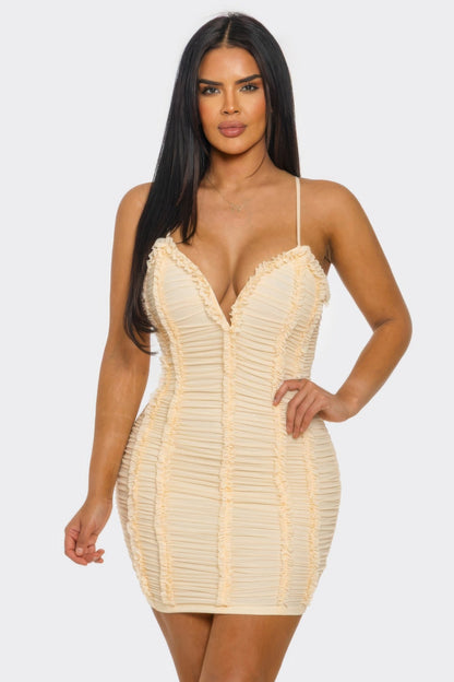 Candy Crush Ruched Mini Dress