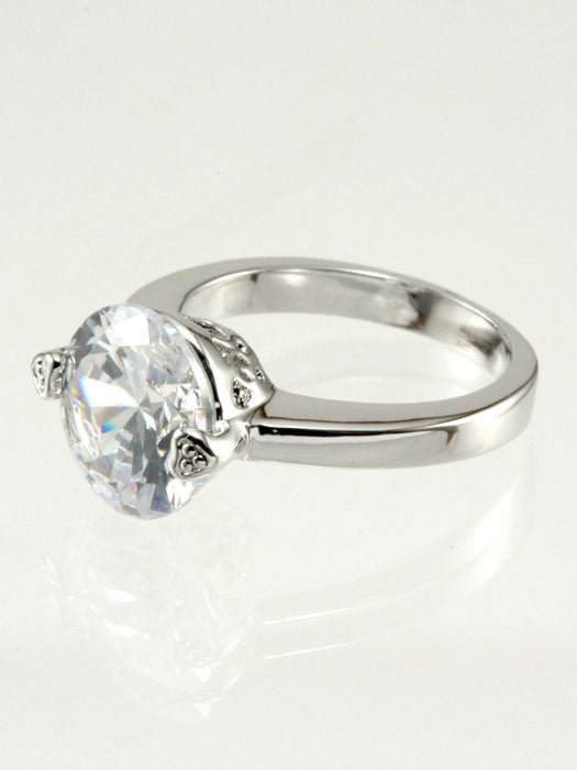 Cubic Zirconia Engagement Ring - Loving It Shop