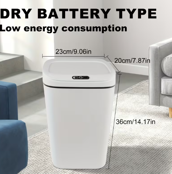 Smart Hands-Free Trash Can – 12L &amp; 17L, Motion Sensor