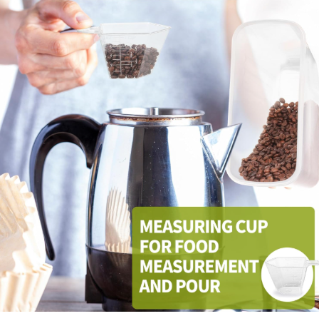 4-Piece Set: Airtight Cereal Storage Containers with Pour Spouts &amp; Measuring Cup – 4L Kitchen Pantry Organizer