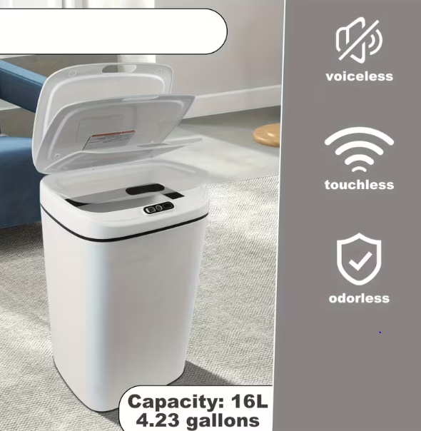 Smart Hands-Free Trash Can – 12L &amp; 17L, Motion Sensor
