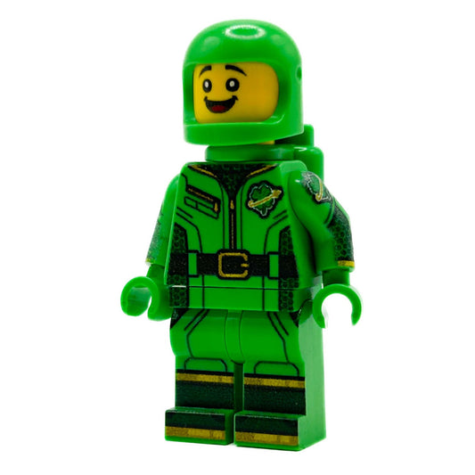 Green Shamrock Irish Classic Spaceman Minifig - Loving It Shop