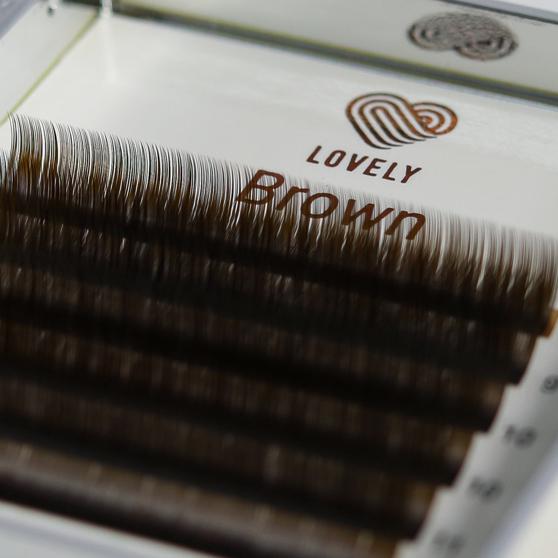 Brown Lash Extensions 20 Lines – C &amp; D Curl | Lovely US