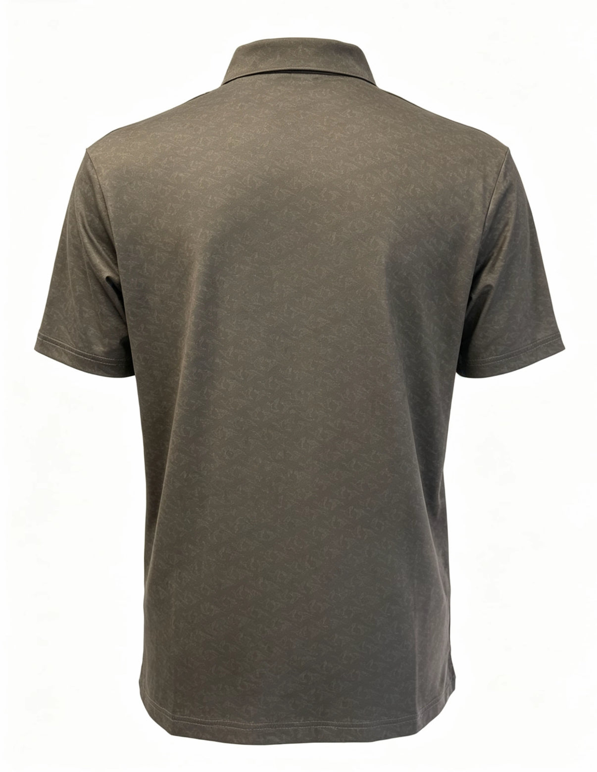 Back view of the Mallards Golf Polo, a stylish performance golf shirt for comfortable outdoor wear.
