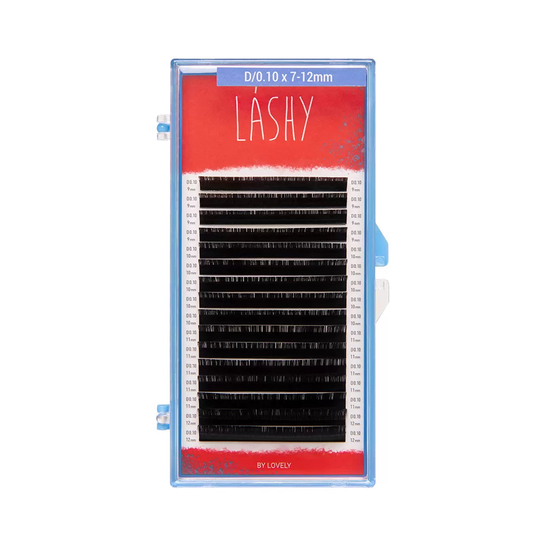 Lashy Eyelash Extensions – 16 Line Mix | C, C+, CC, D, L, M |