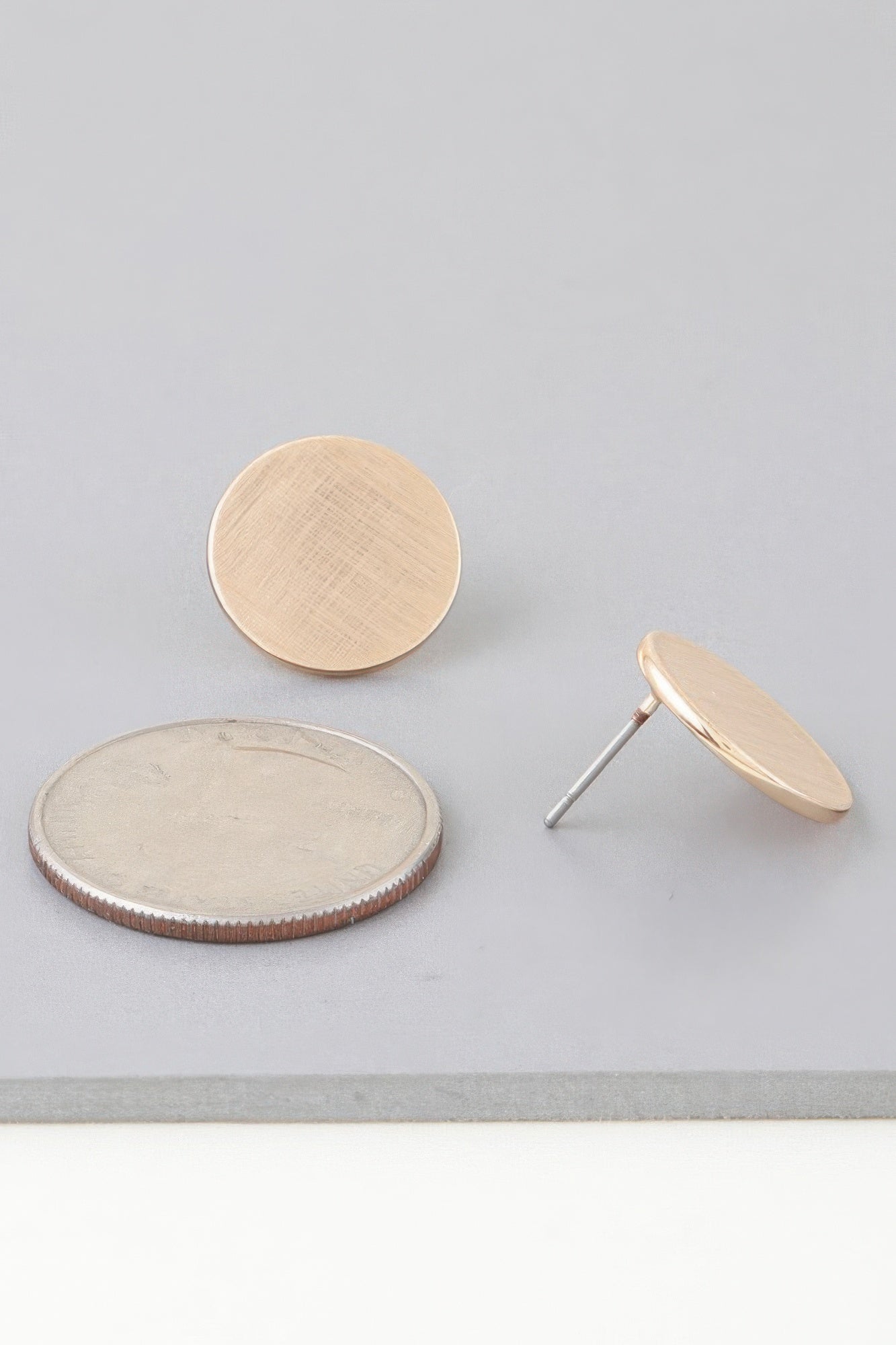 Matte Abstract Disc Earrings