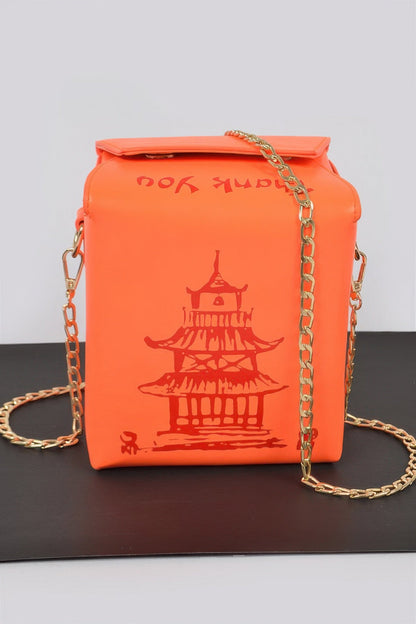 Chinese To Go Box Clutch.