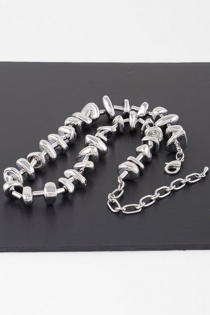 Shiny Stone Charms Necklace