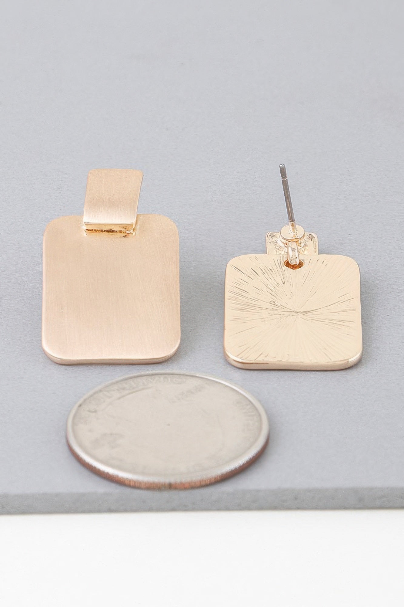 Modern Flat Cubic Earrings