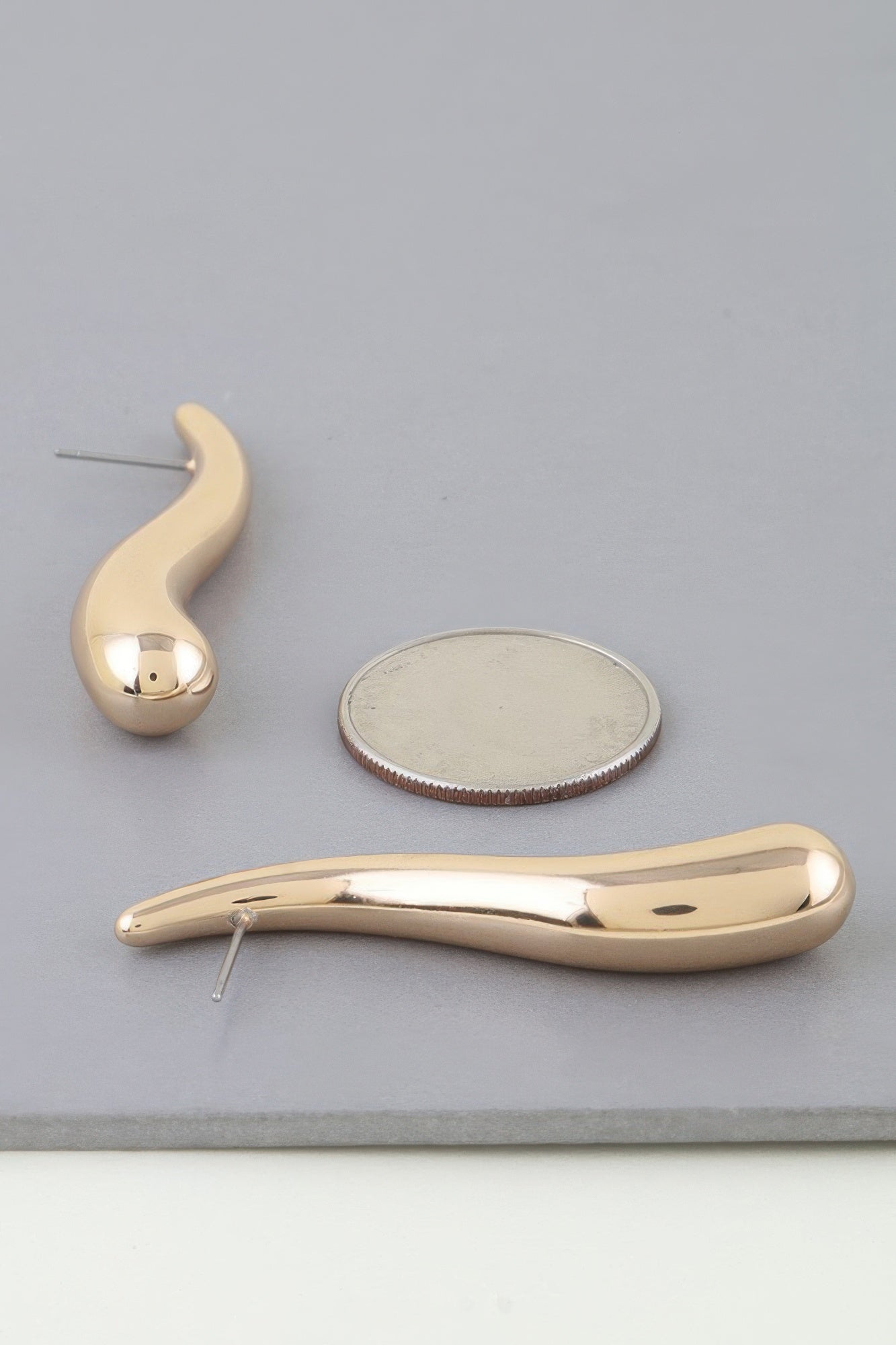 Abstract Wave Teardrop Earrings