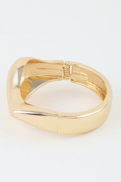 Shiny Teardrop Cuff Bracelet