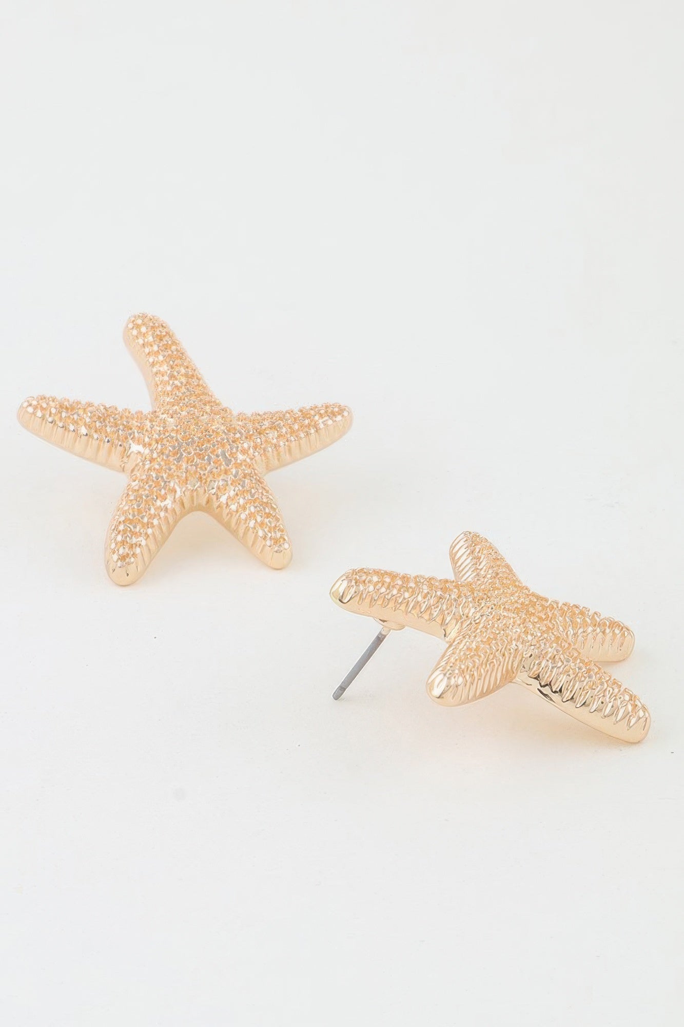 Hammered Starfish Stud Earrings