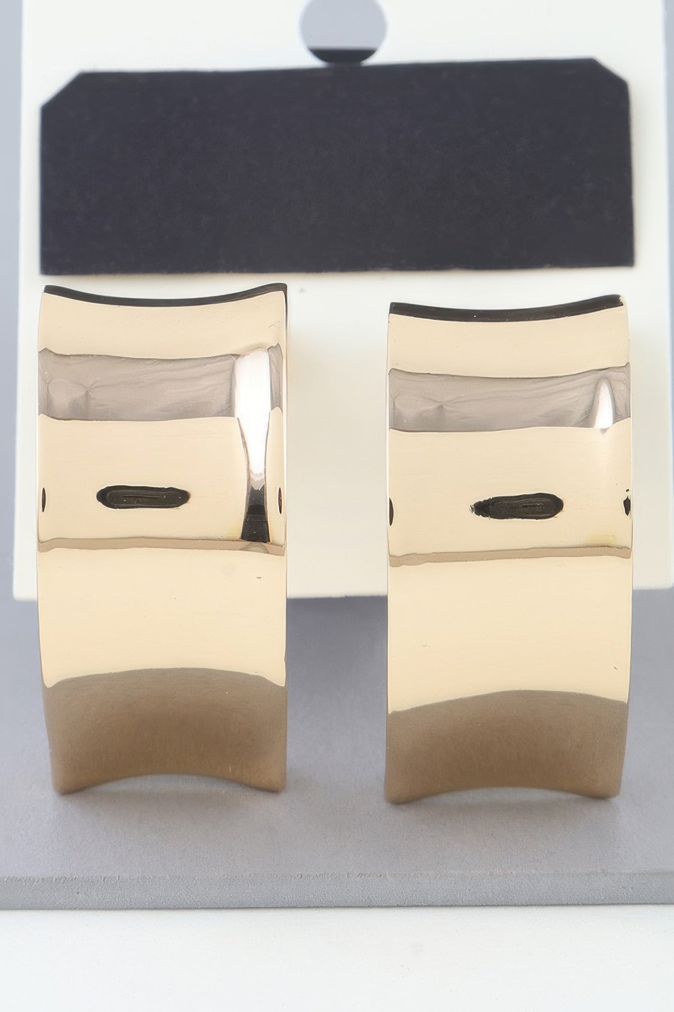 Shiny Open Hoop Earrings