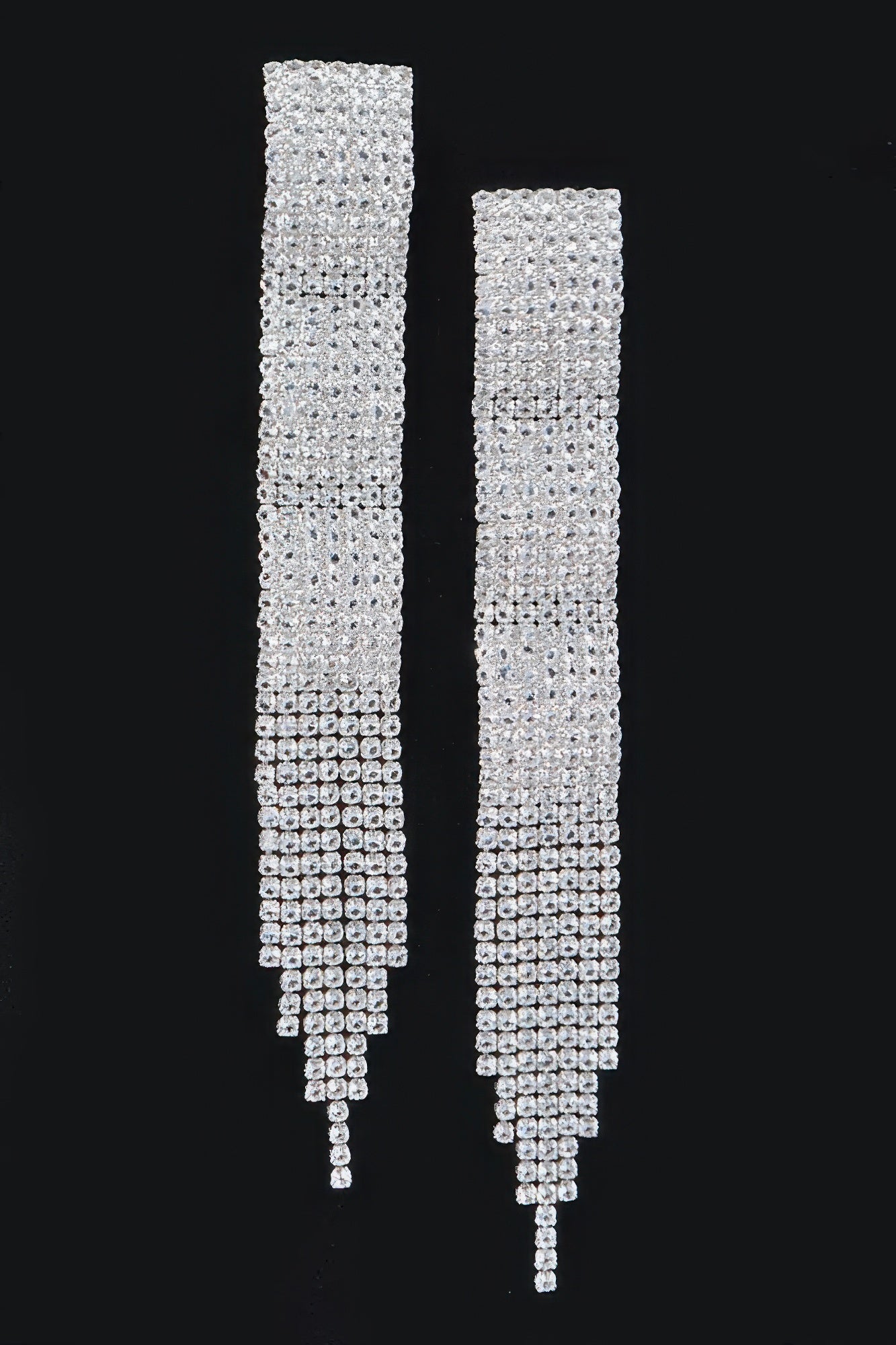 Rhinestone Fringe Earring