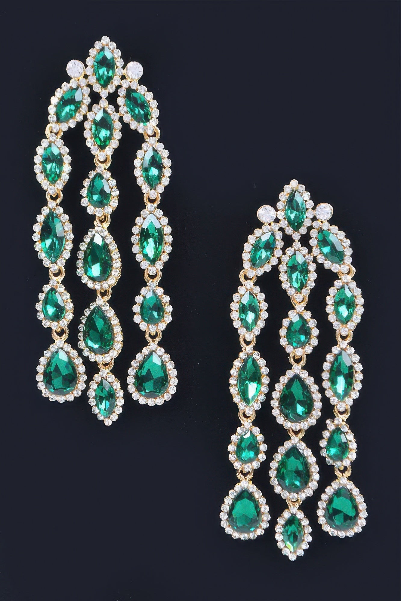Rhinestone Fringe Earring