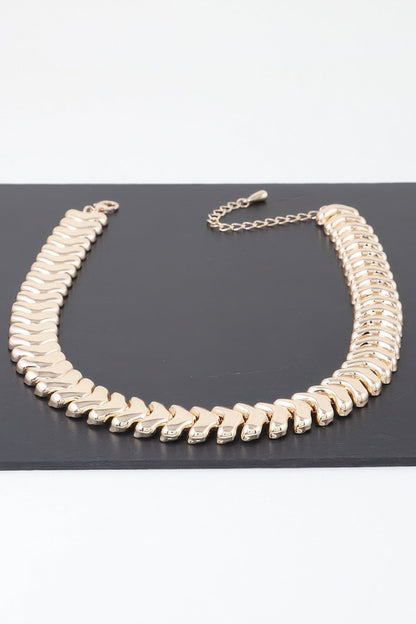 Shiny Arrow Chain Choker Necklace