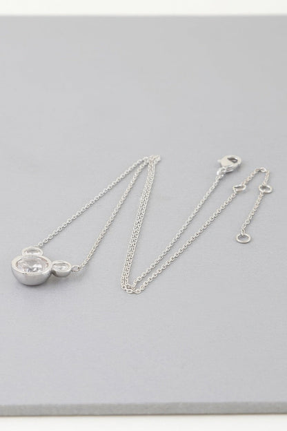 Crystal Mickey Chain Necklace