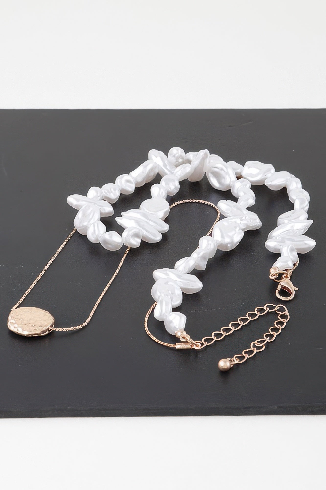 Double Abstract Stone Necklace