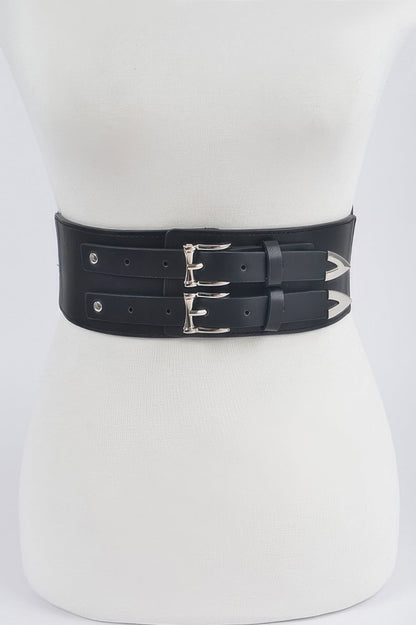 Corset Stretch Belt W Two Buckles