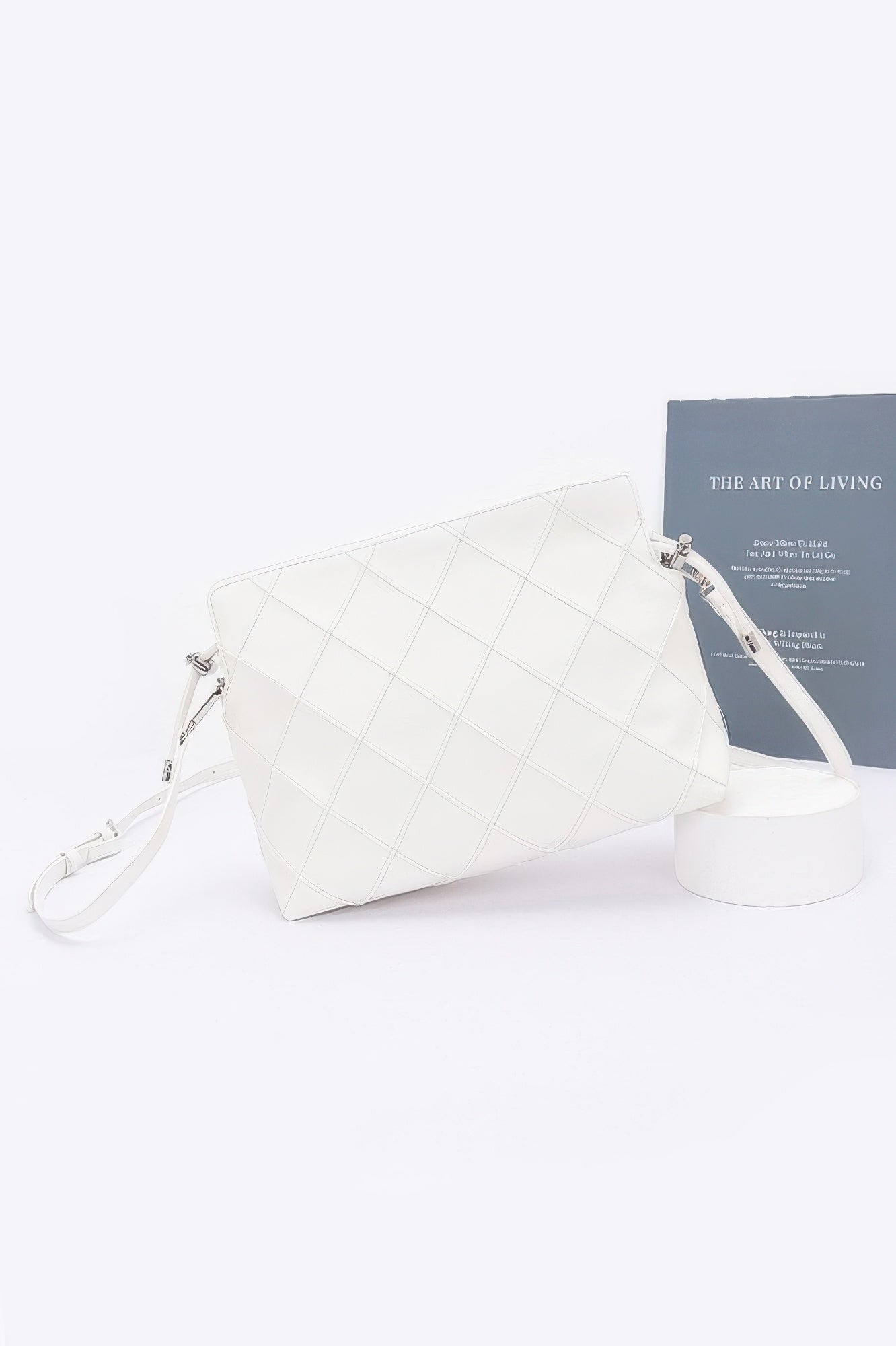 Quilted Faux Leather Bucket Crossbody Bag