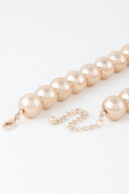 Shiny Statement Beaded Necklace