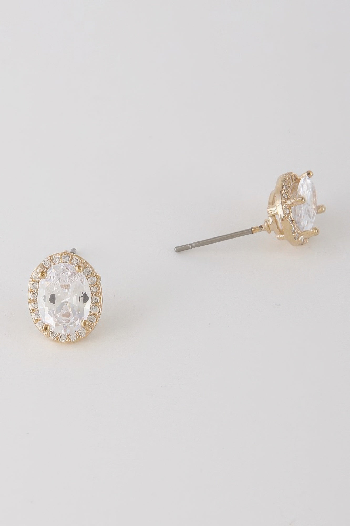 Oval Rhinestone Queen Inspired Earrings