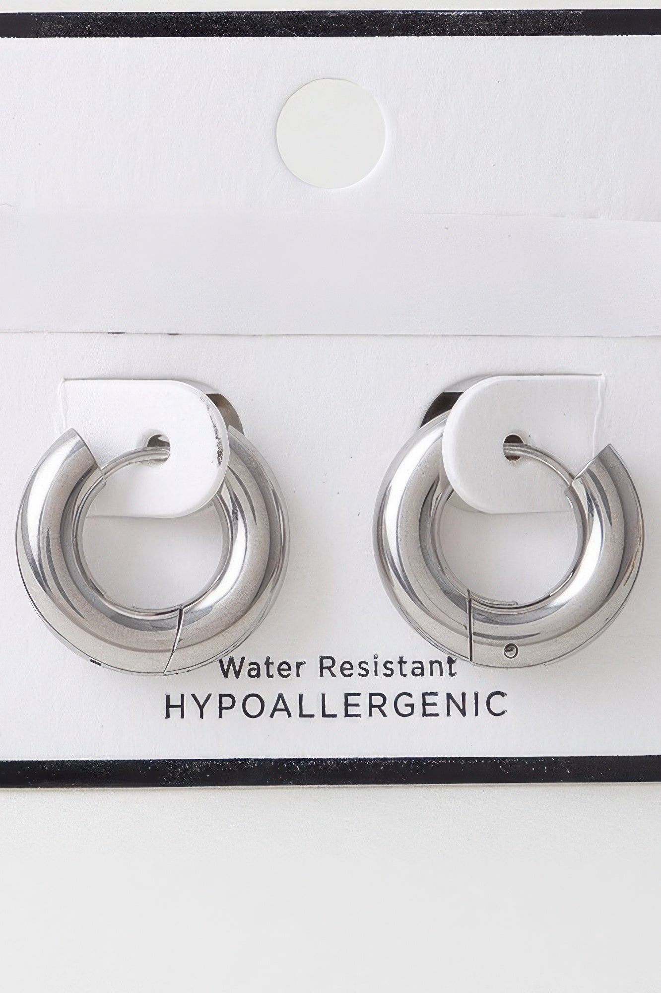 Bulky Shiny Hoop Earrings