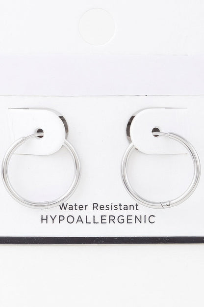 Classic Shiny Hoop Earrings