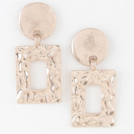 Ripple Box Frame Earrings